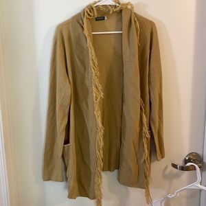 Earthbound fringed sweater